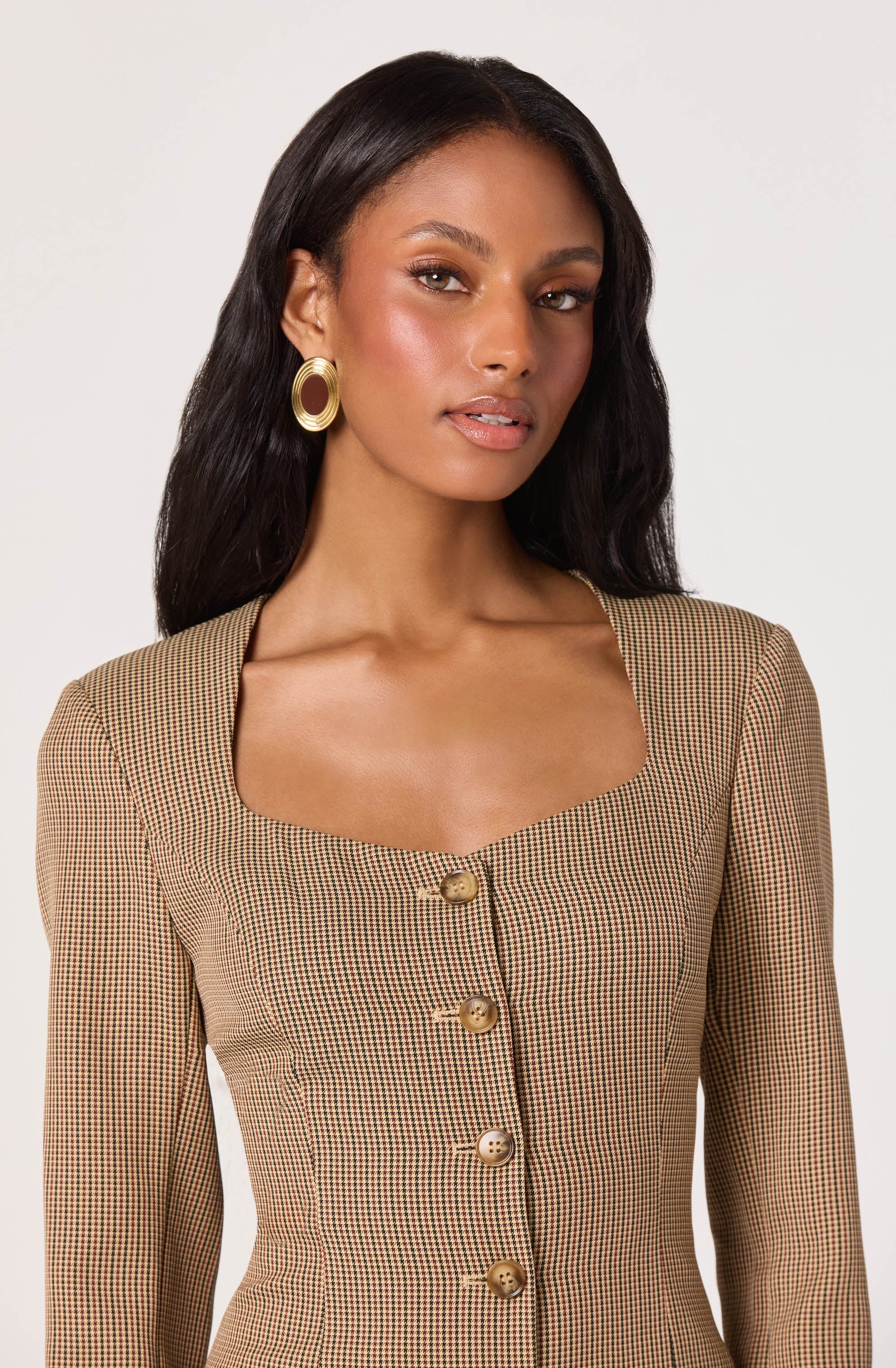 Tailored Sweetheart Mini Dress