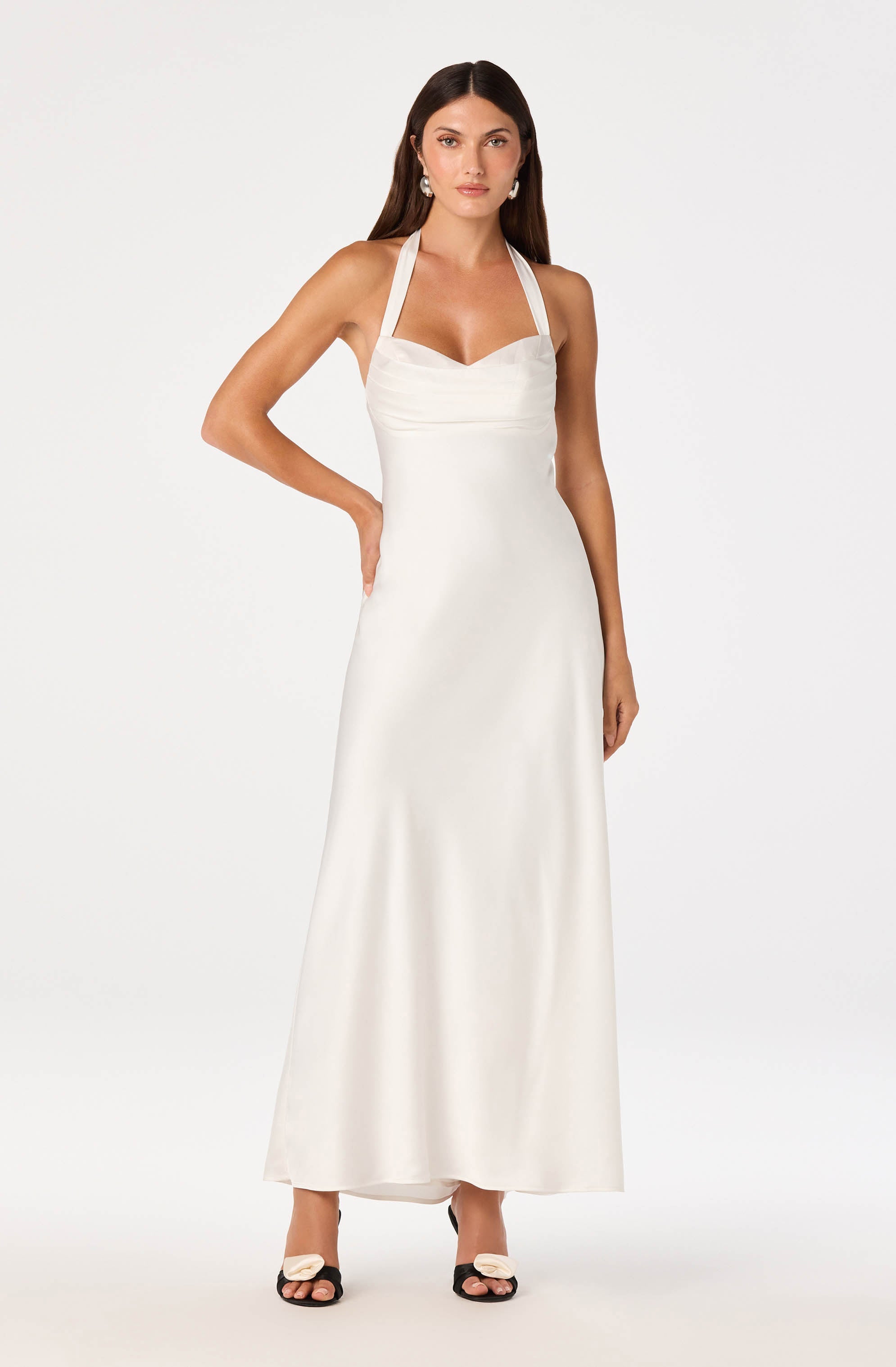 Lara Sweetheart Halter Maxi Dress