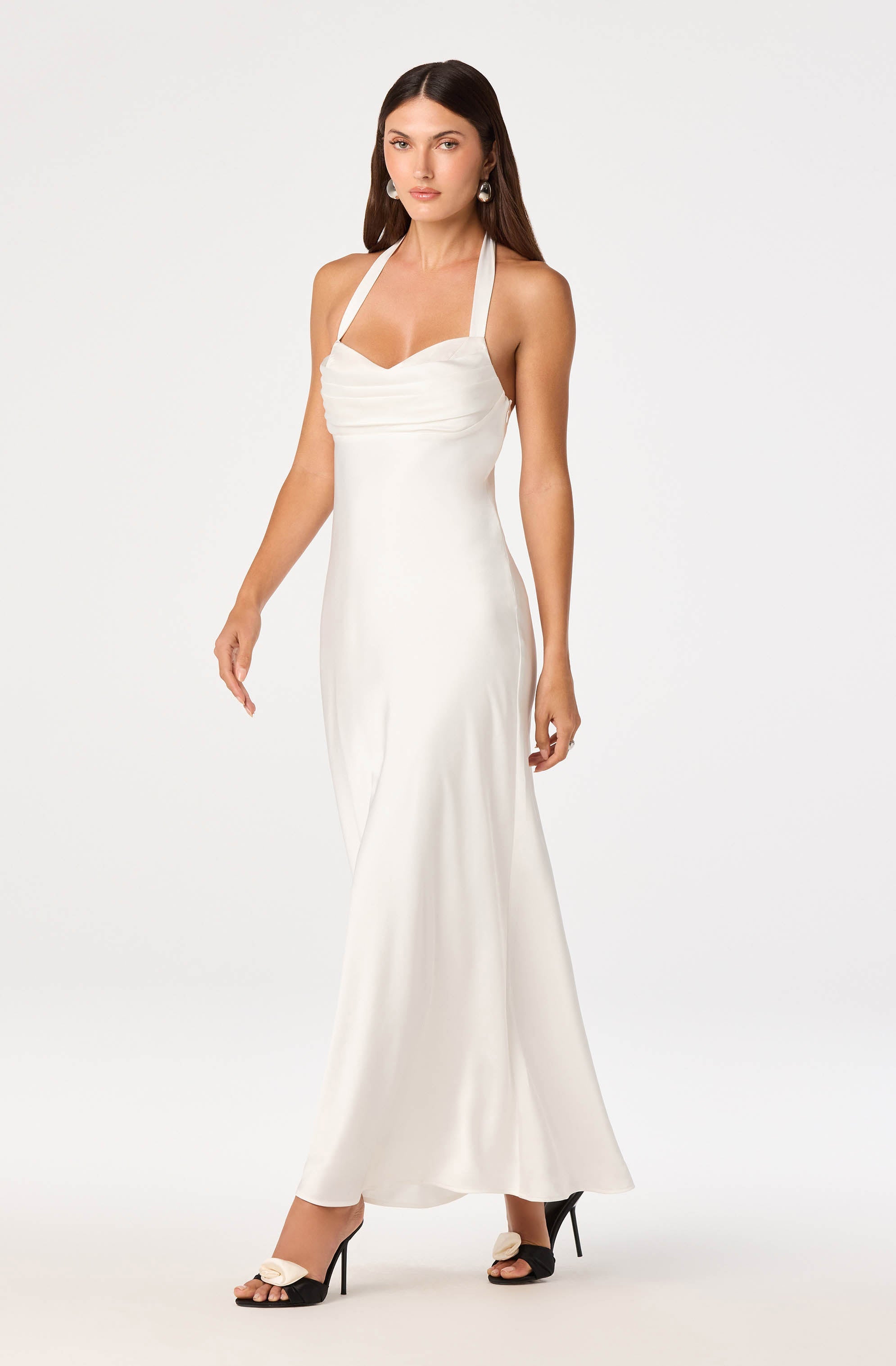 Lara Sweetheart Halter Maxi Dress