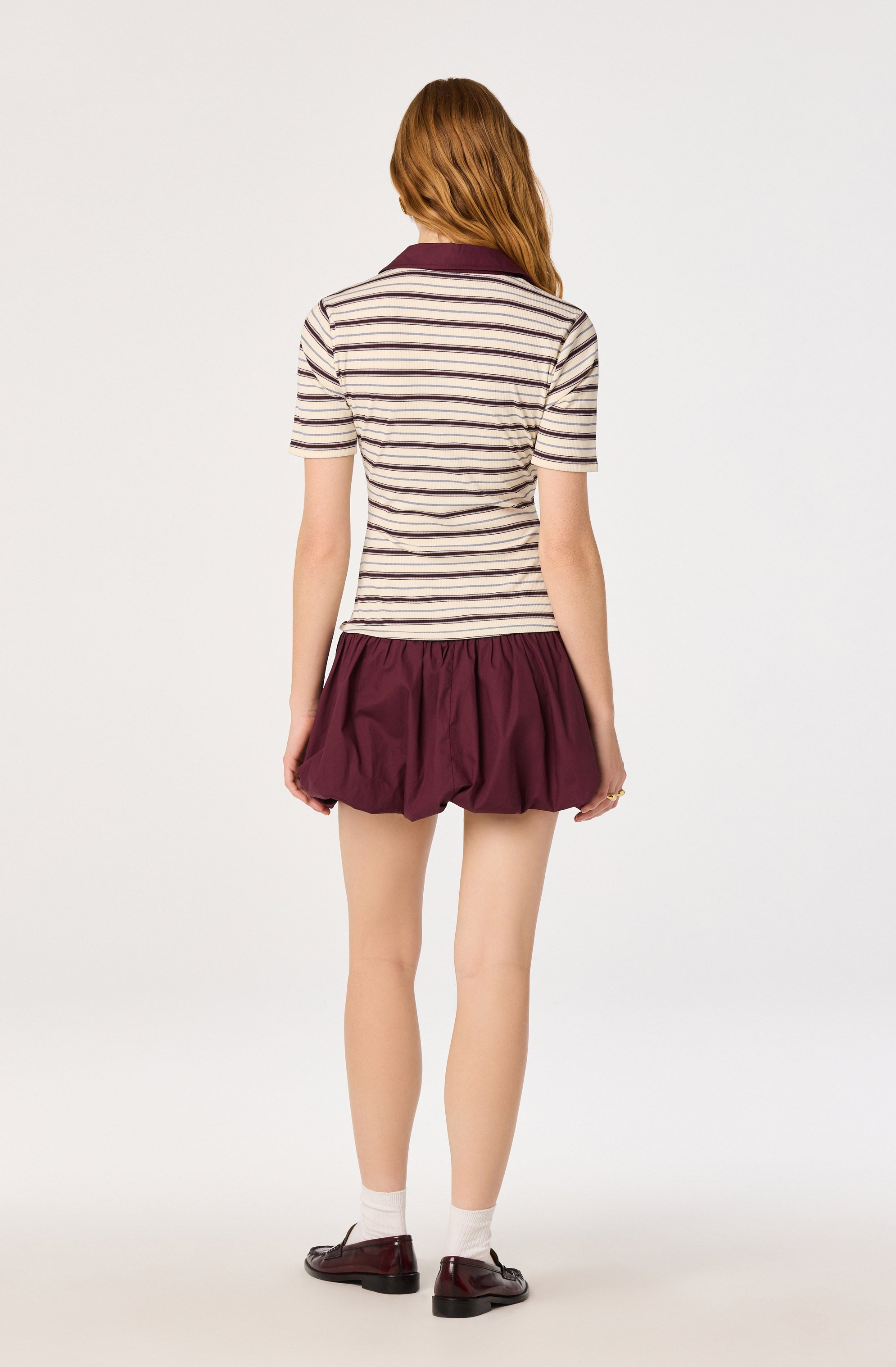 Emmalee Mixed Media Polo Dress