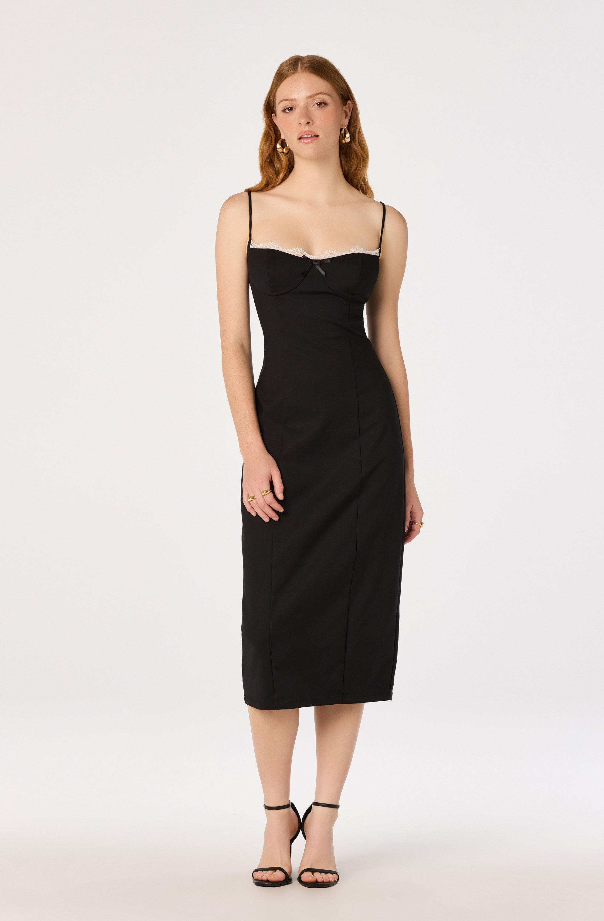 Bea Lace Trim Bustier Dress