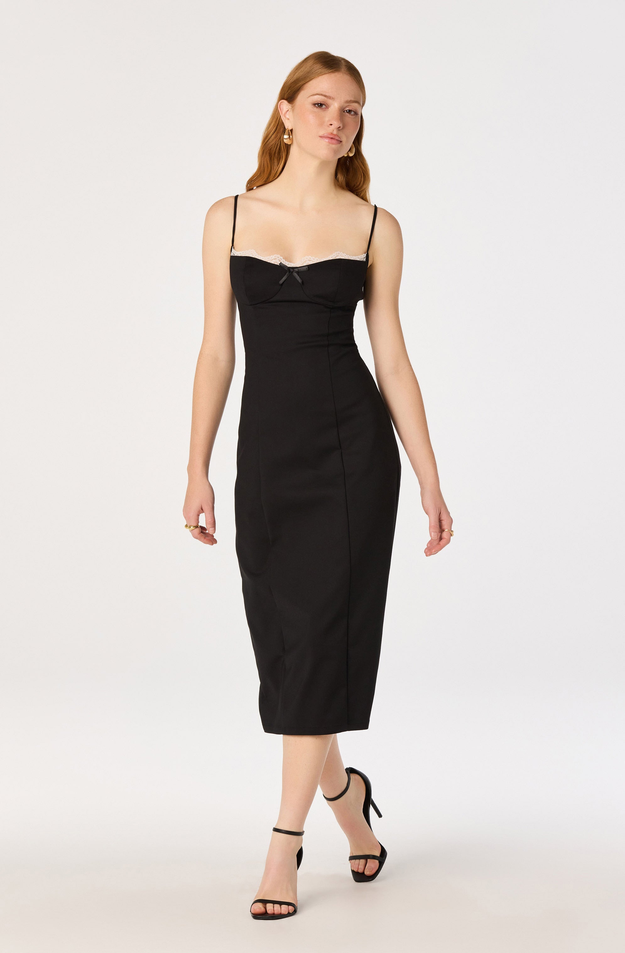 Bea Lace Trim Bustier Dress