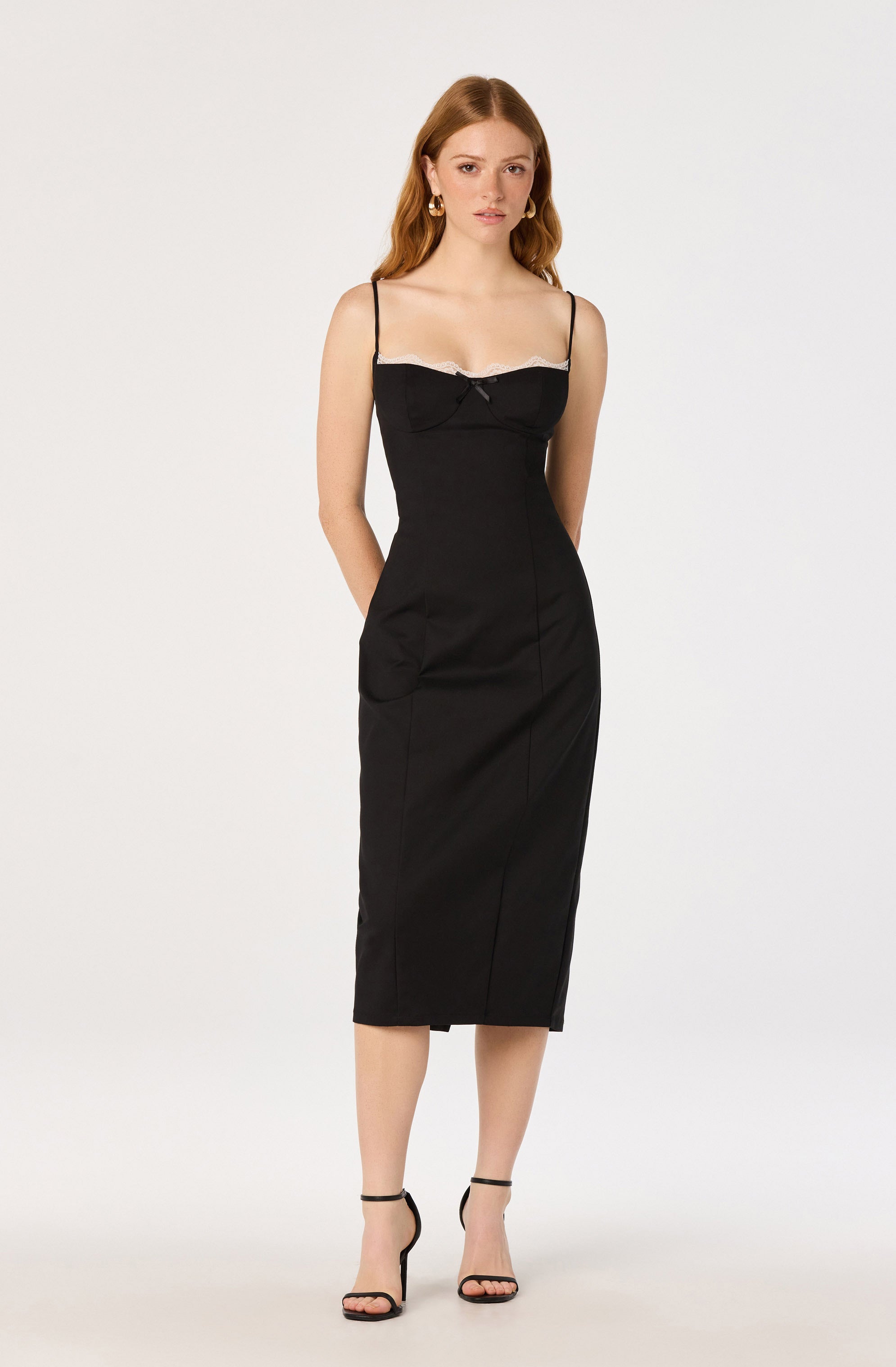 Bea Lace Trim Bustier Dress