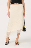 Asymmetrical Lace Midi Skirt