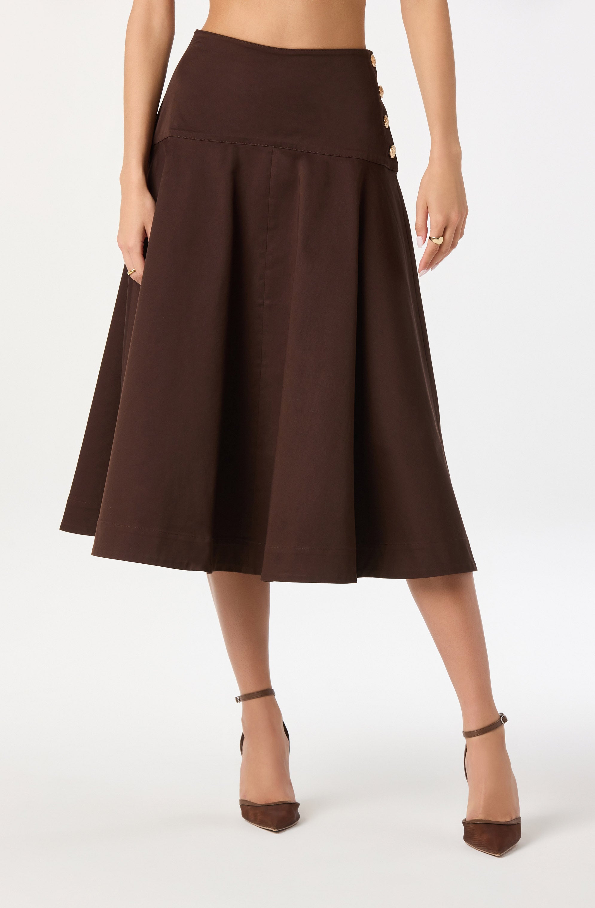 Drop Waist A-Line Skirt