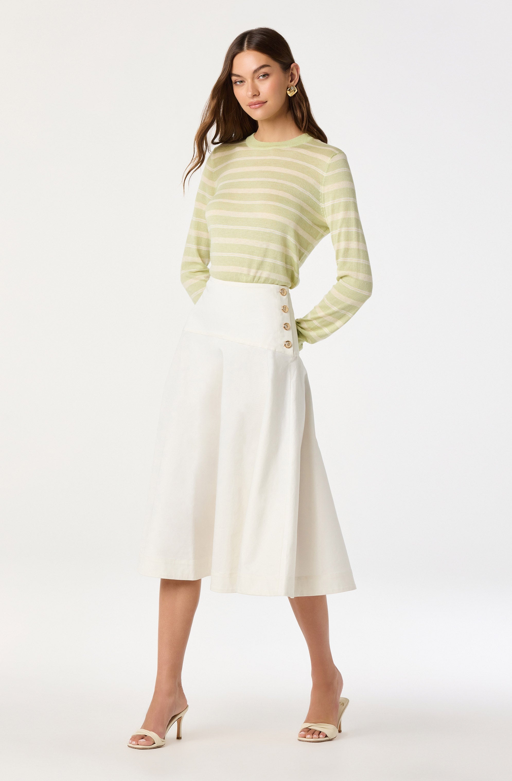 Drop Waist A-Line Skirt