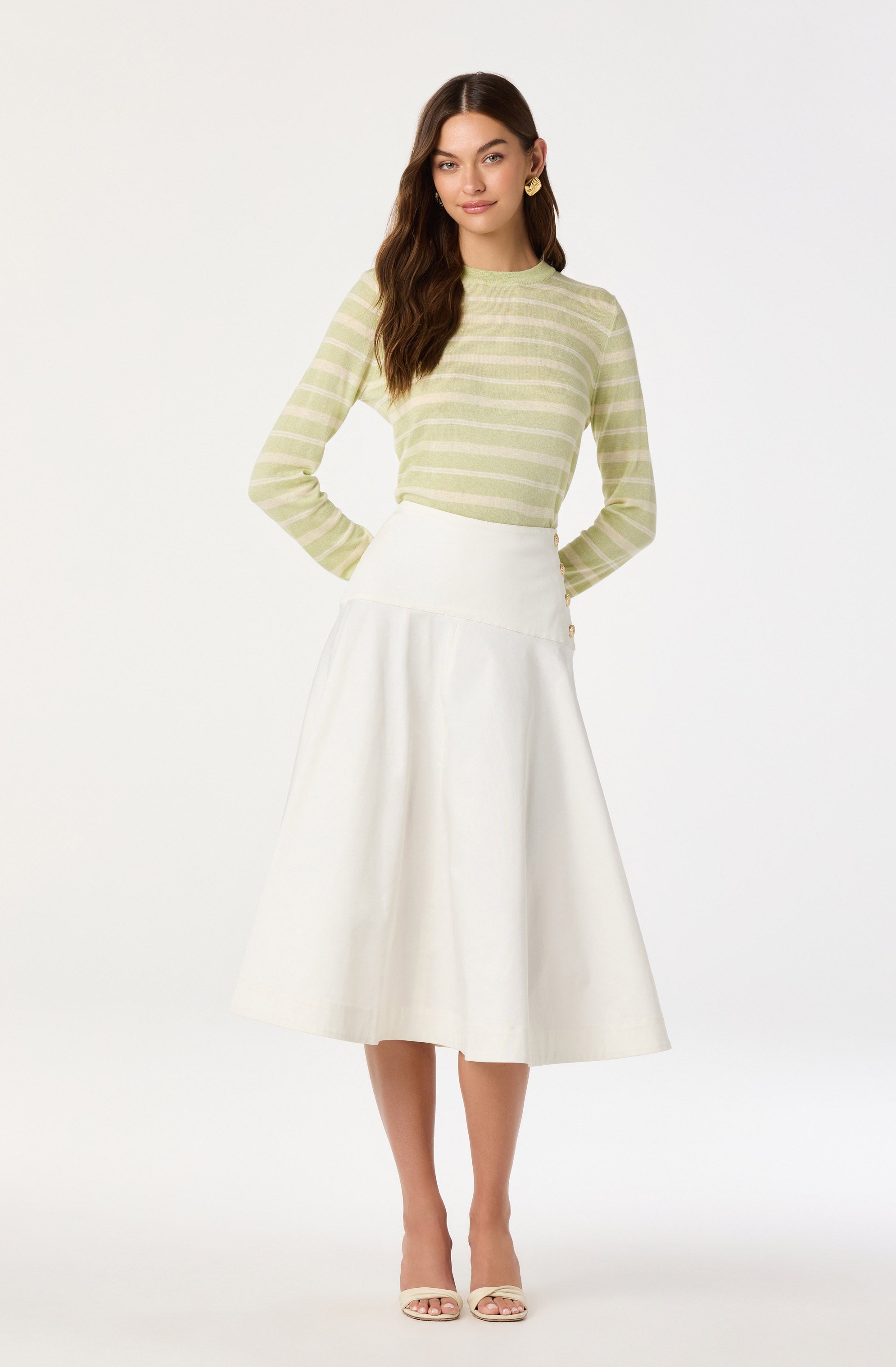 Drop Waist A-Line Skirt