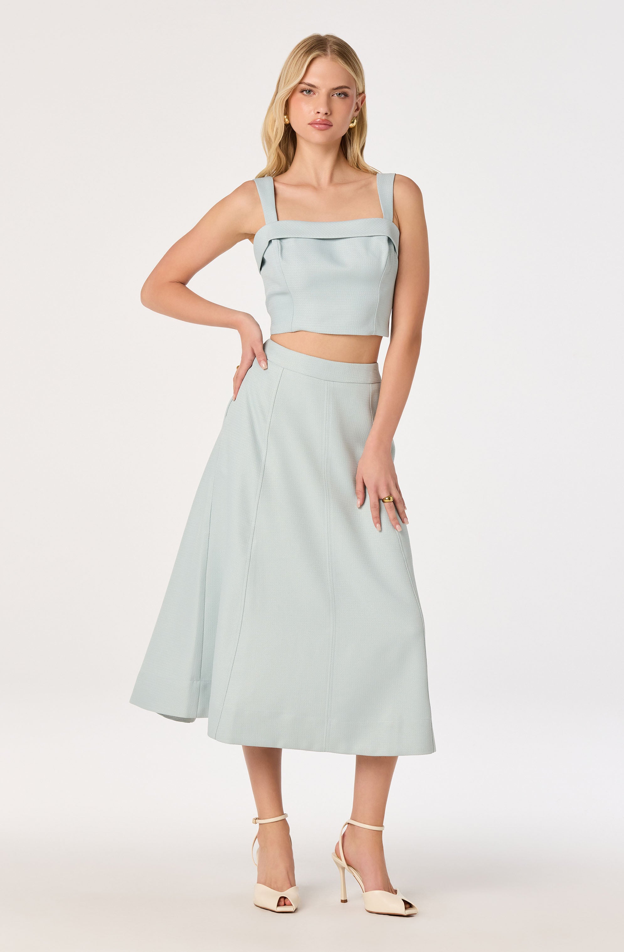 Kinslee A-Line Midi Skirt