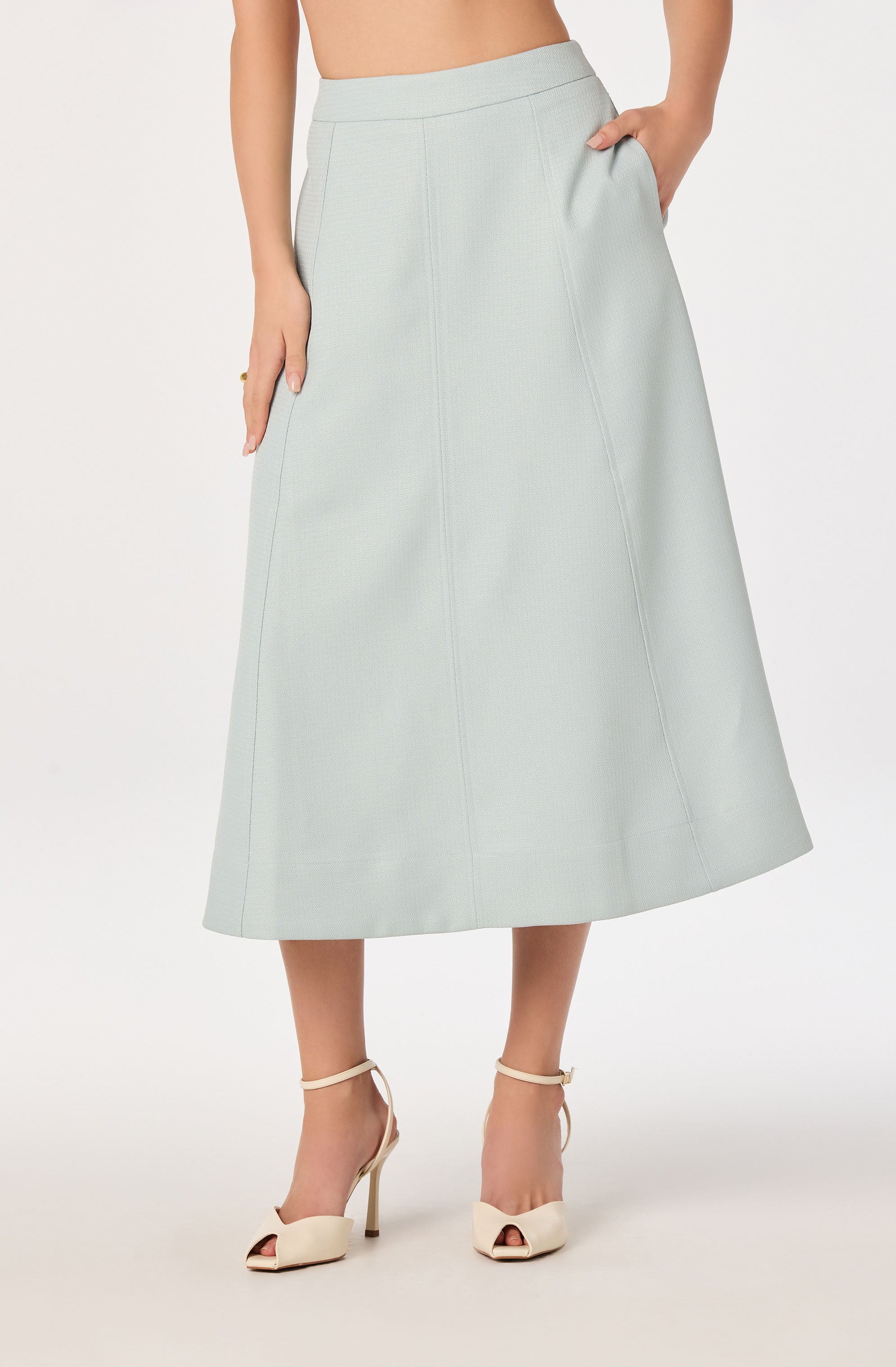 Kinslee A-Line Midi Skirt