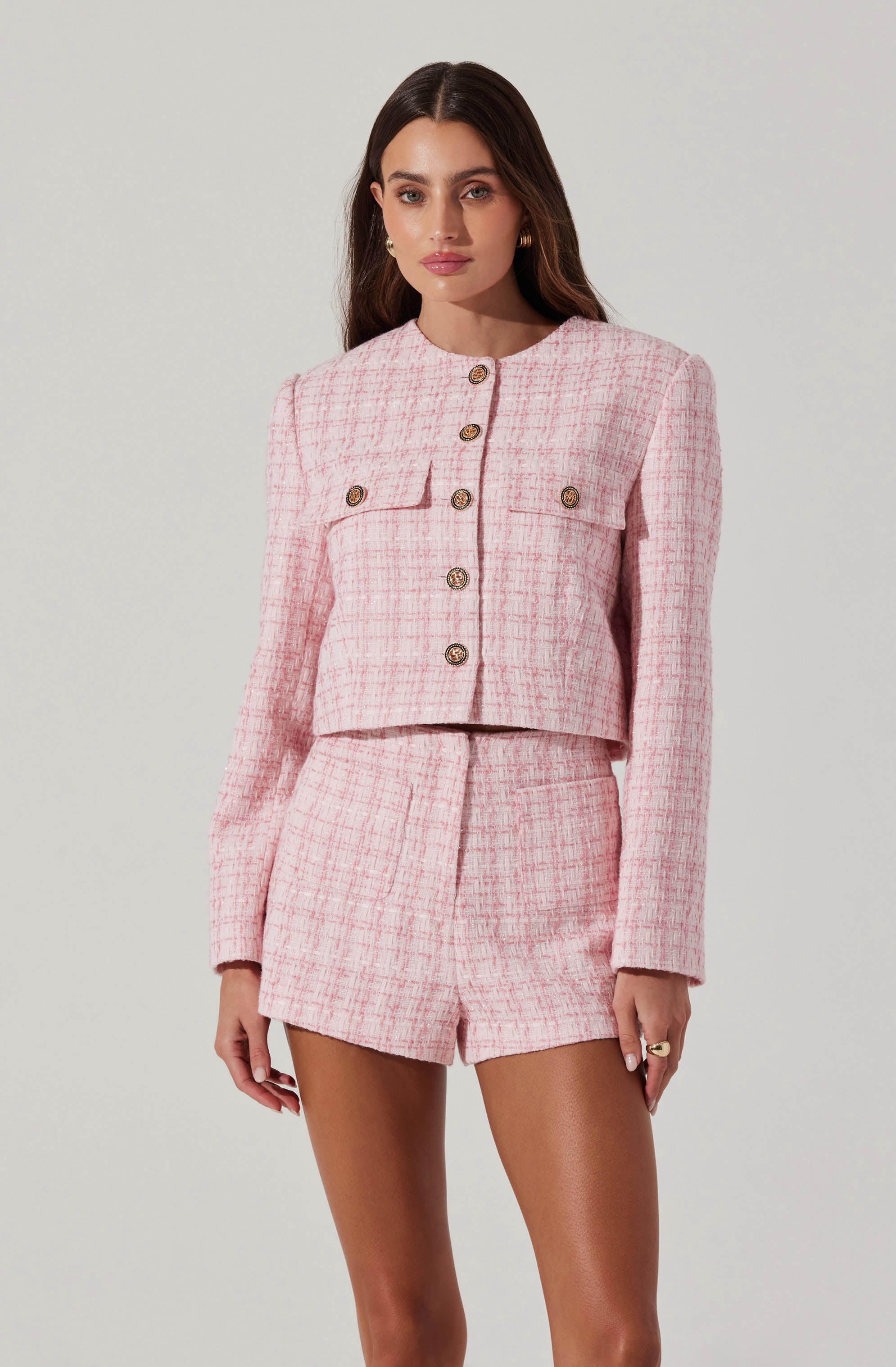 Cropped Tweed Jacket