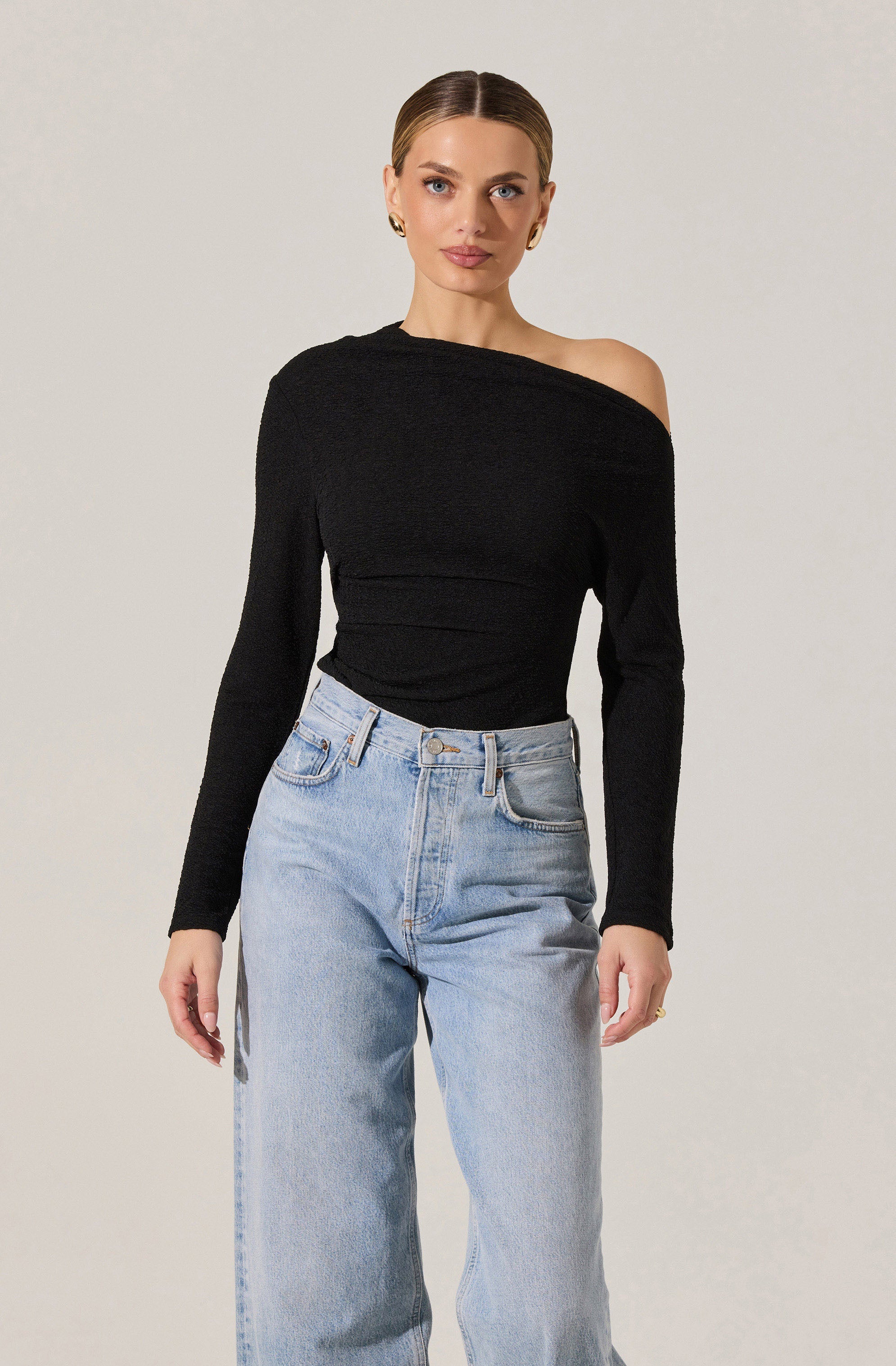 Textured Off Shoulder Top