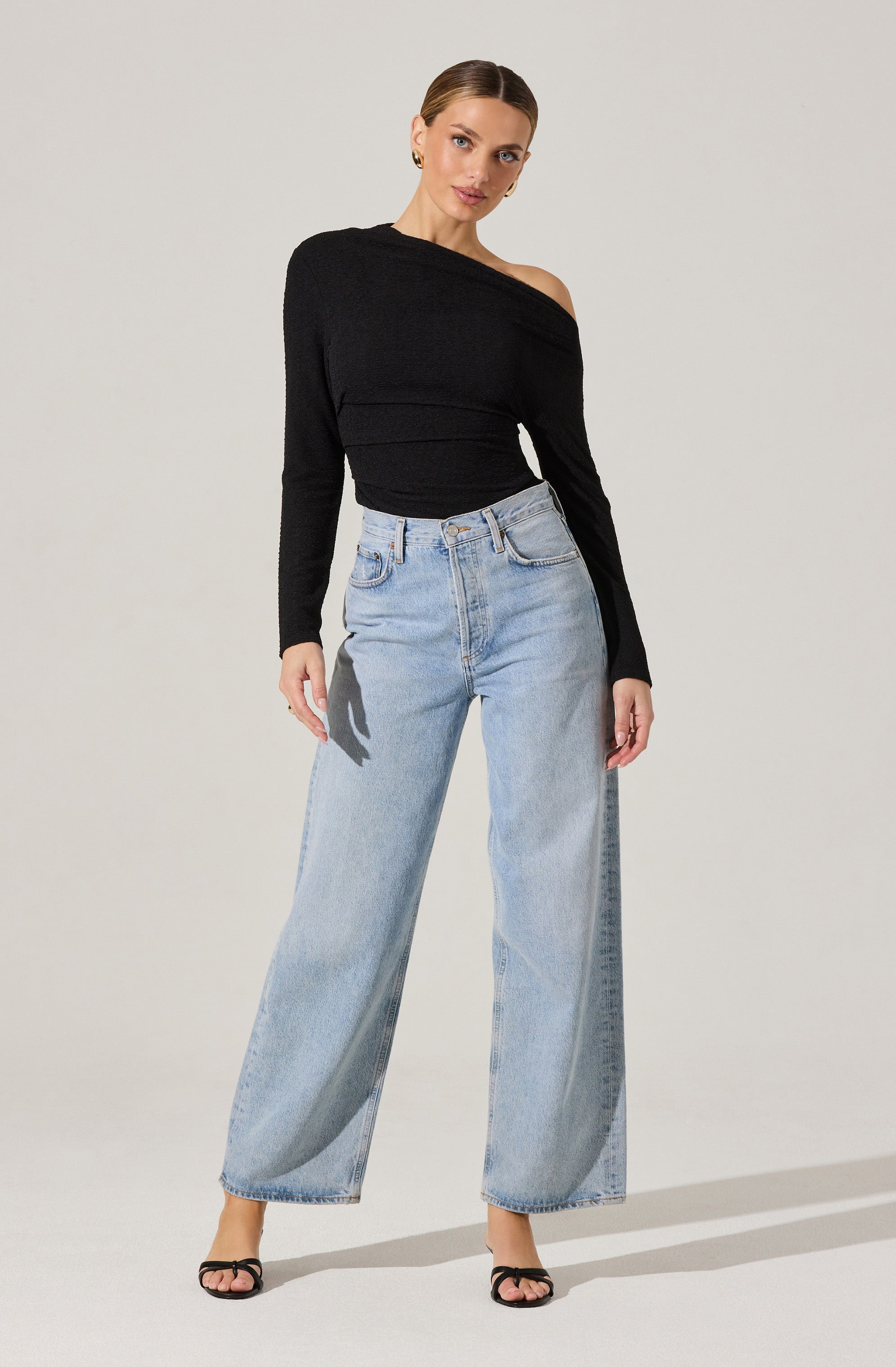 Textured Off Shoulder Top
