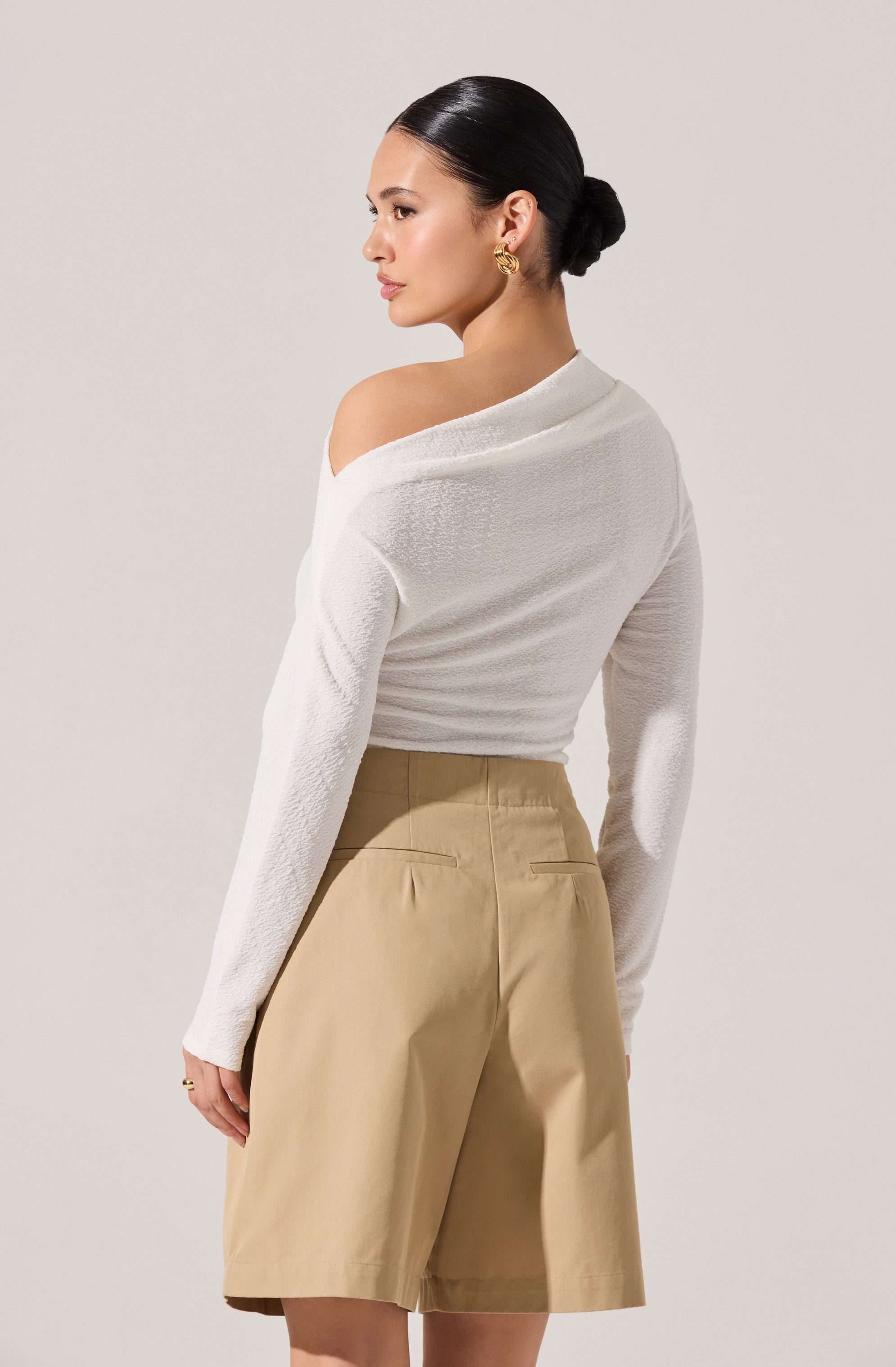 Textured Off Shoulder Top