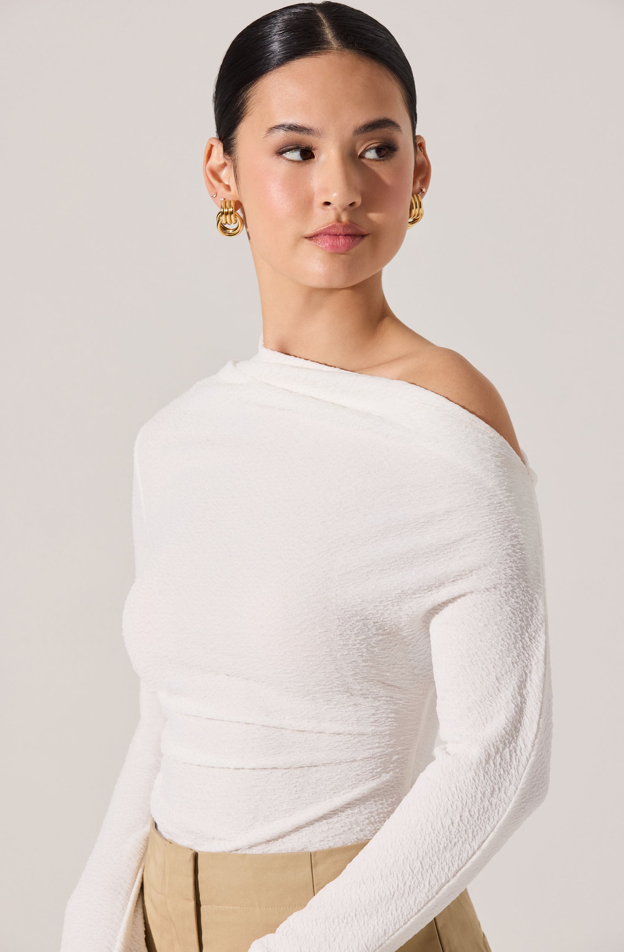 Textured Off Shoulder Top