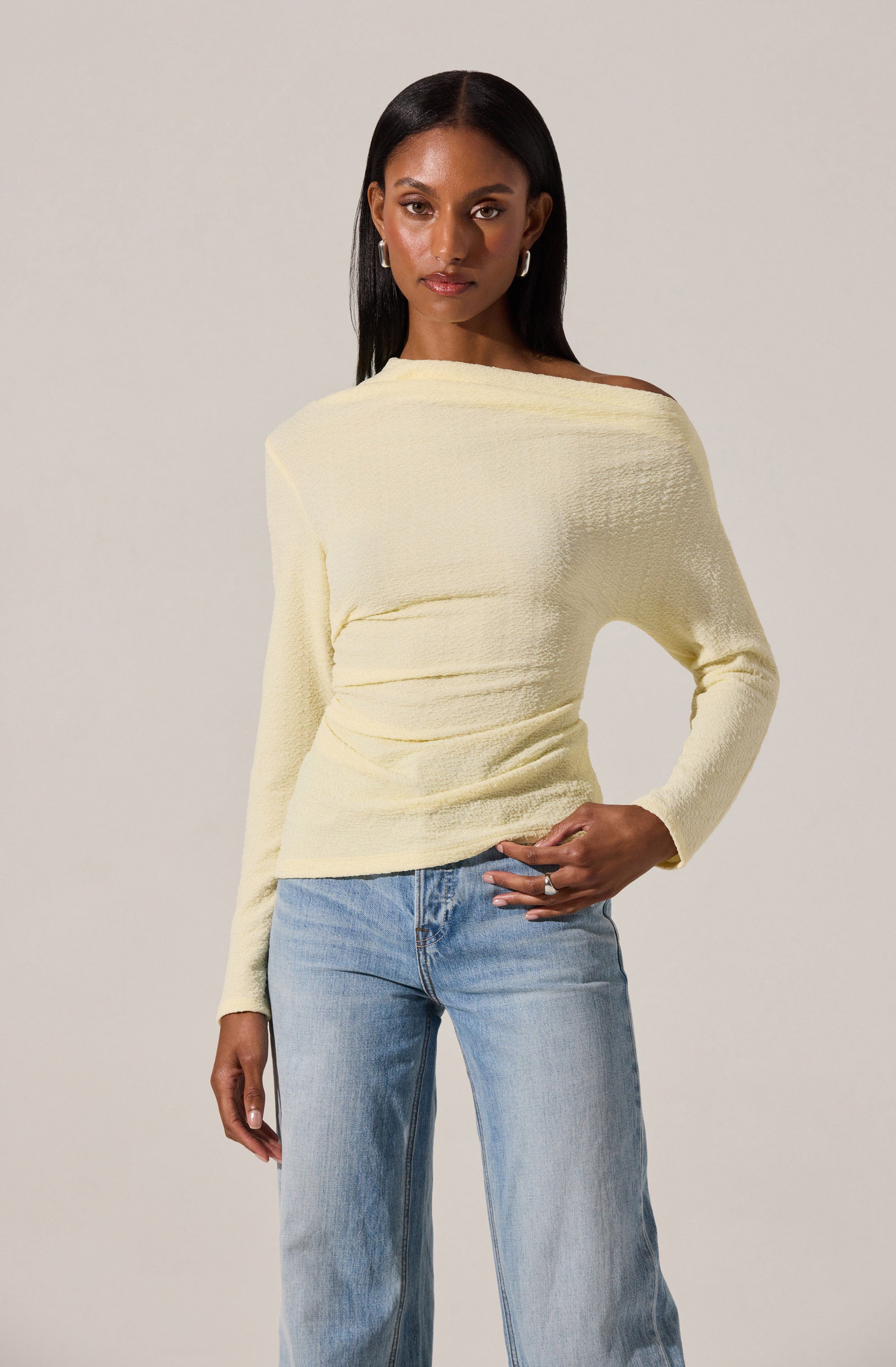 Textured Off Shoulder Top