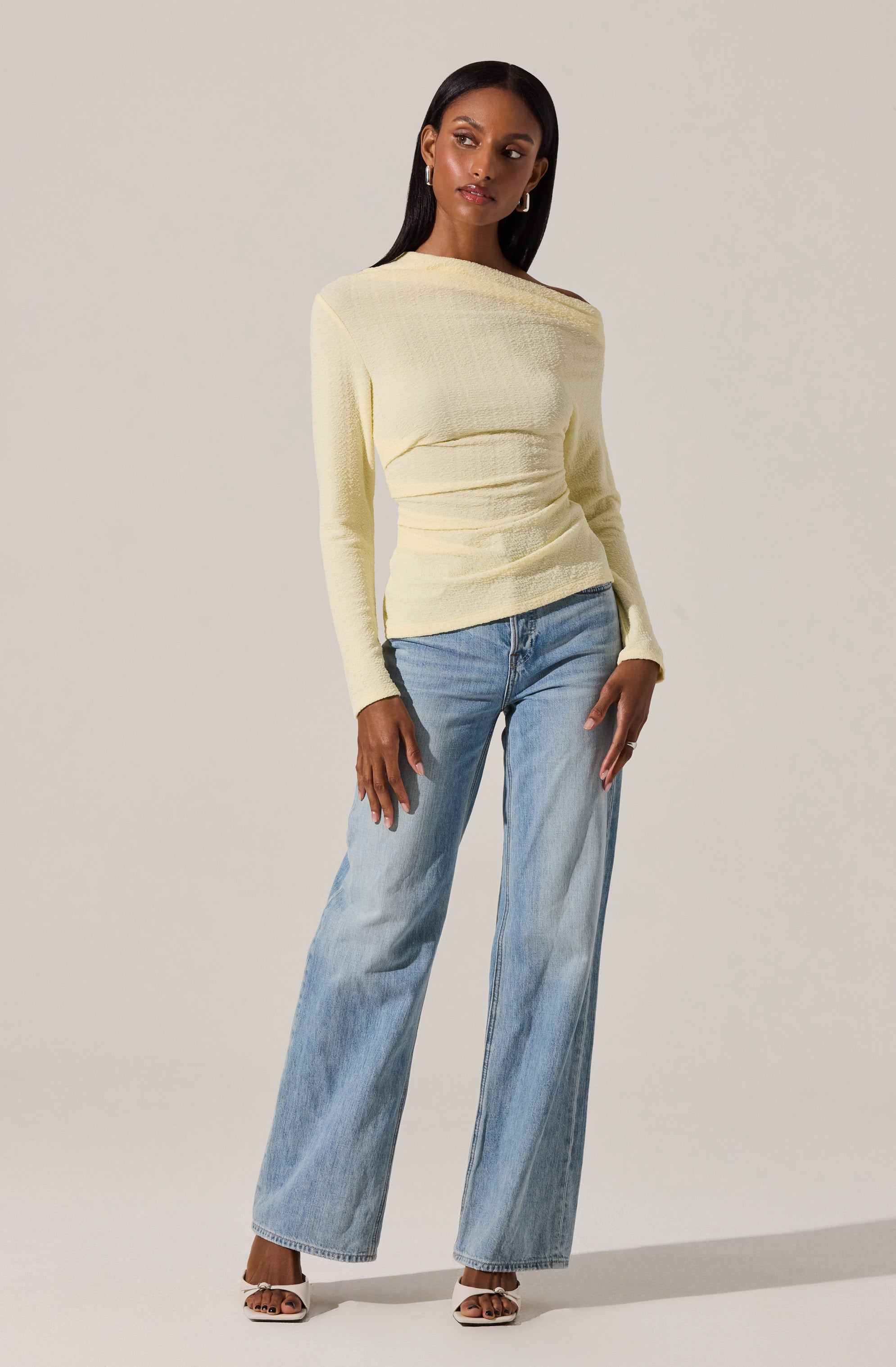 Textured Off Shoulder Top