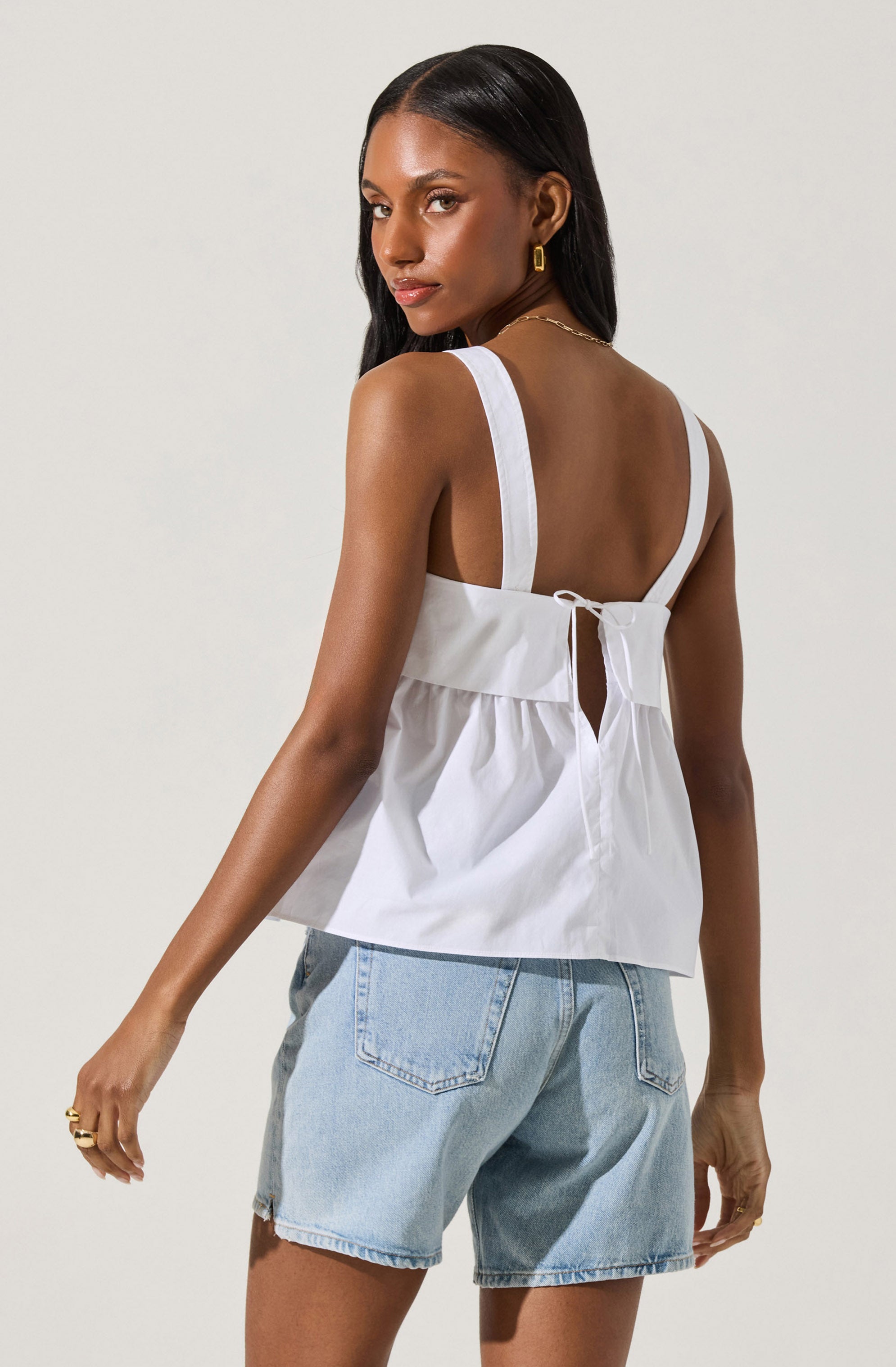 Square Neck Babydoll Top