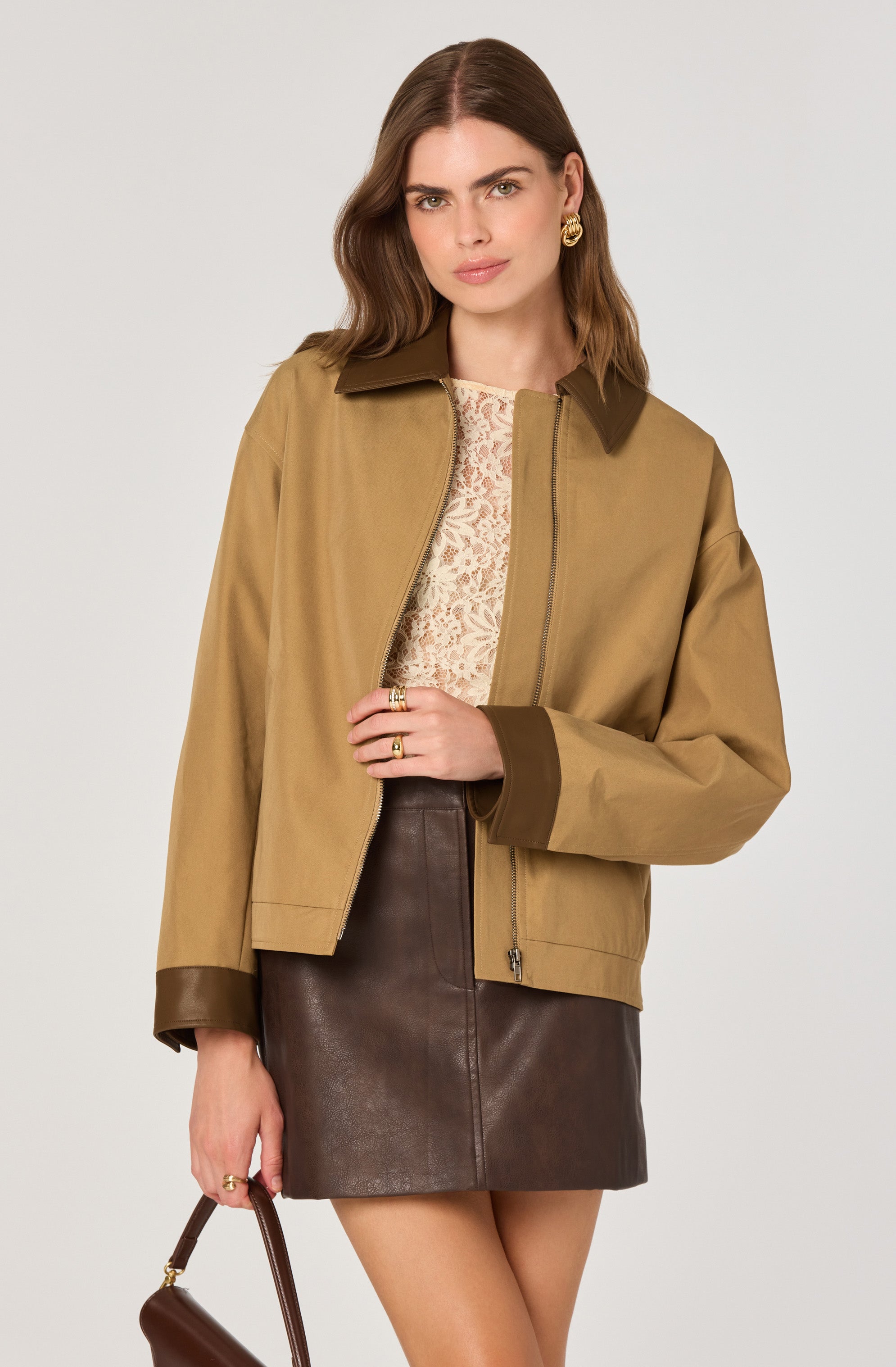 Contrast Barn Jacket