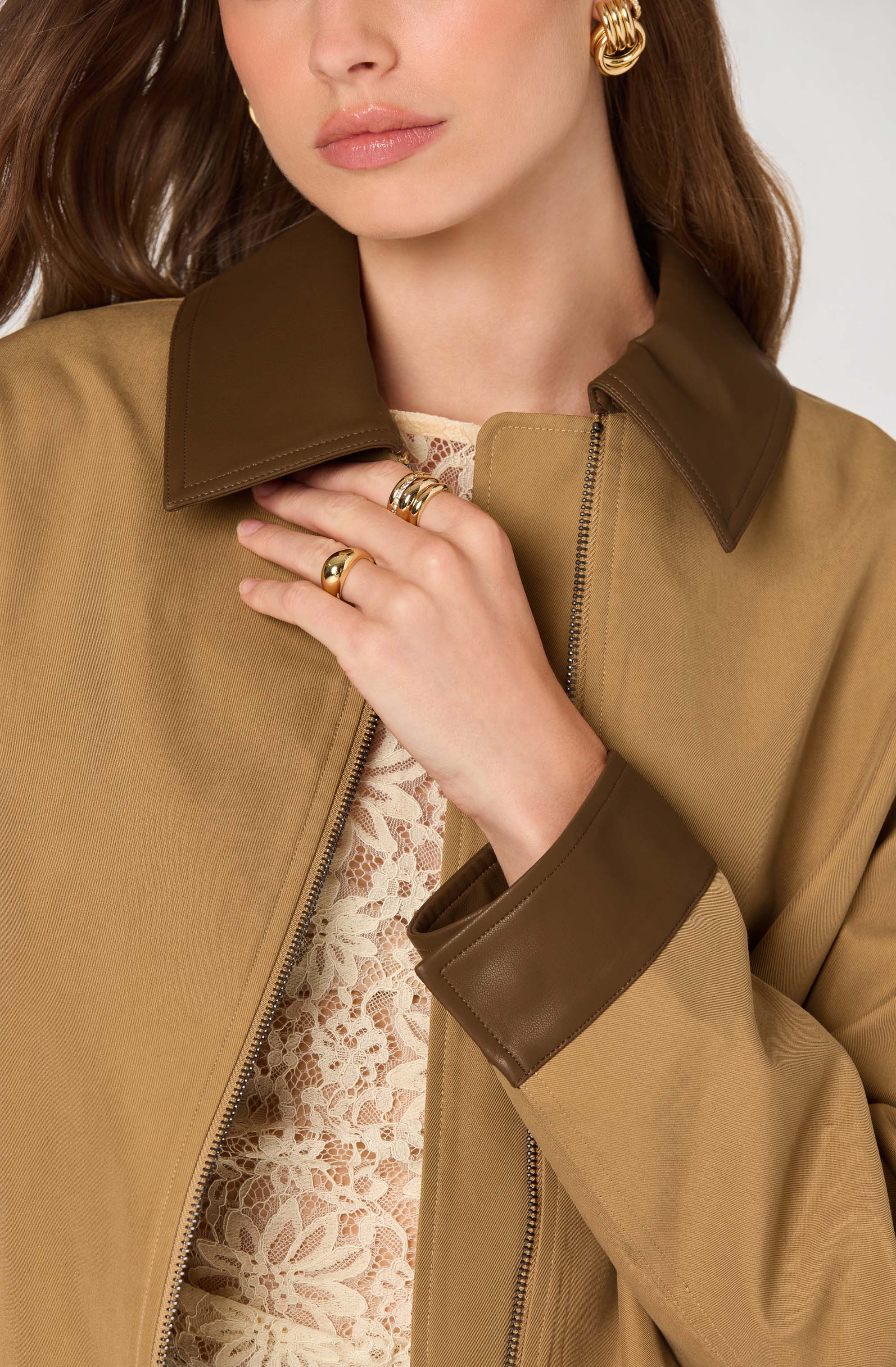 Contrast Barn Jacket