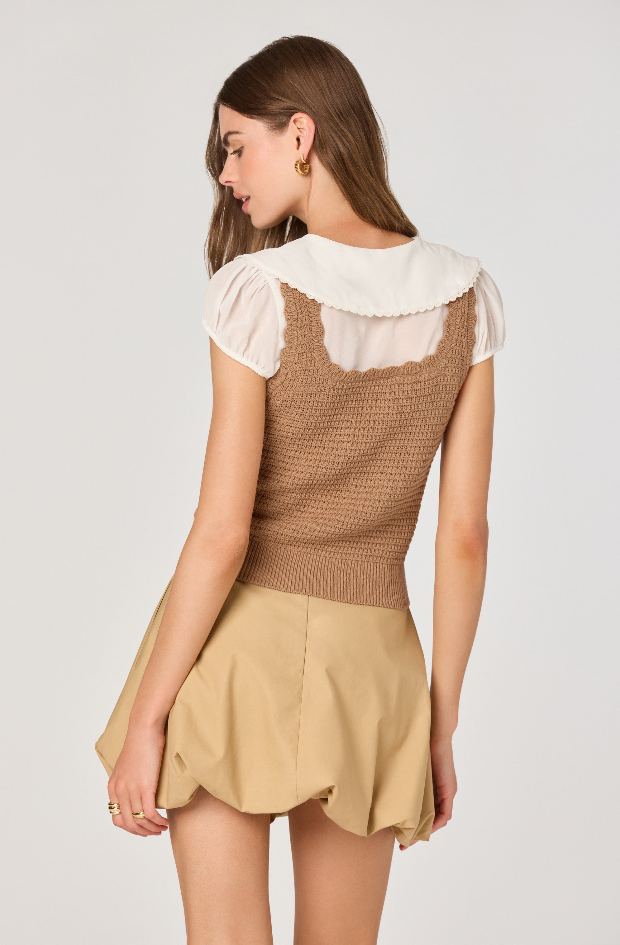Peter Pan Collar Sweater Top
