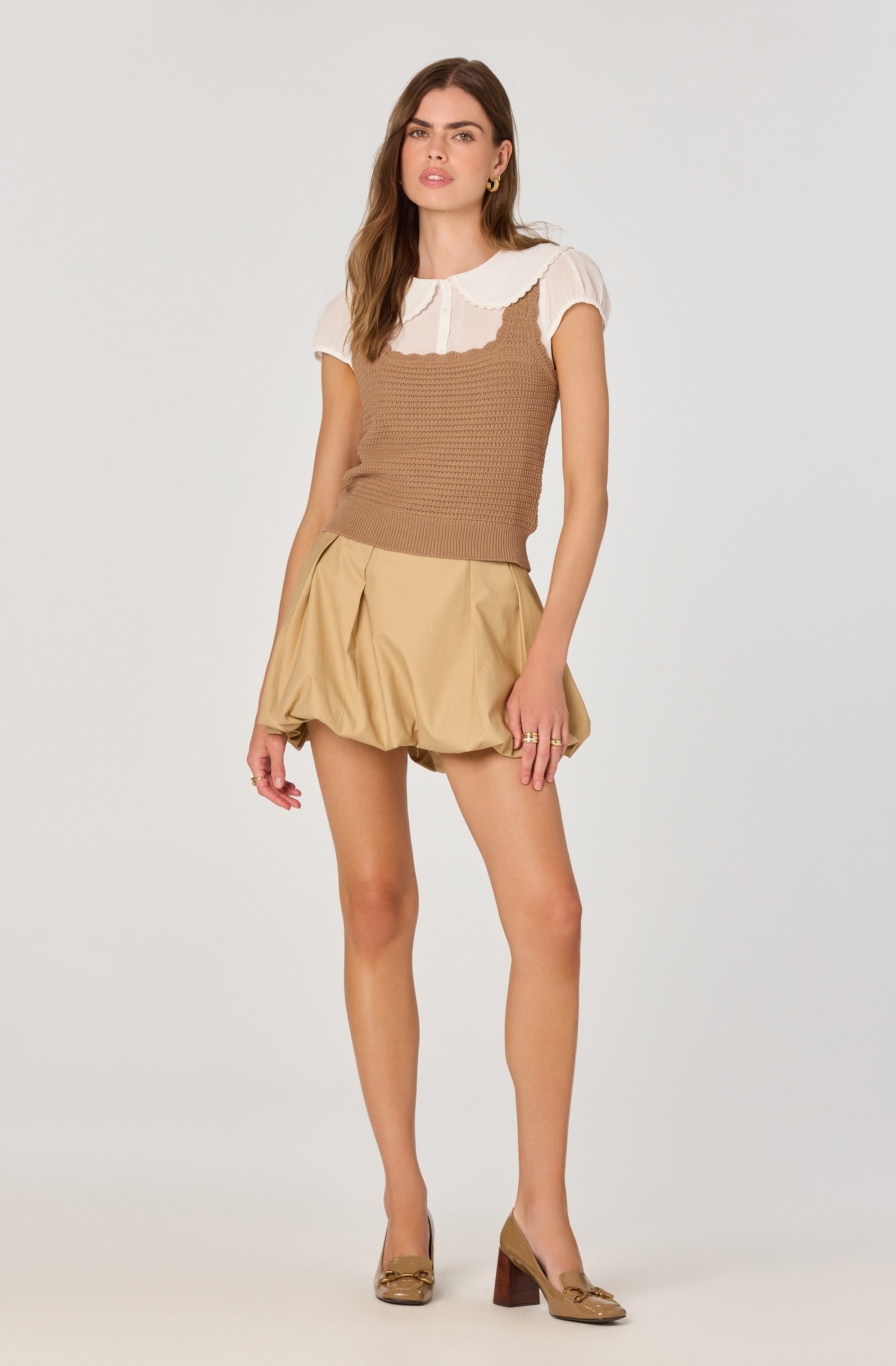 Peter Pan Collar Sweater Top