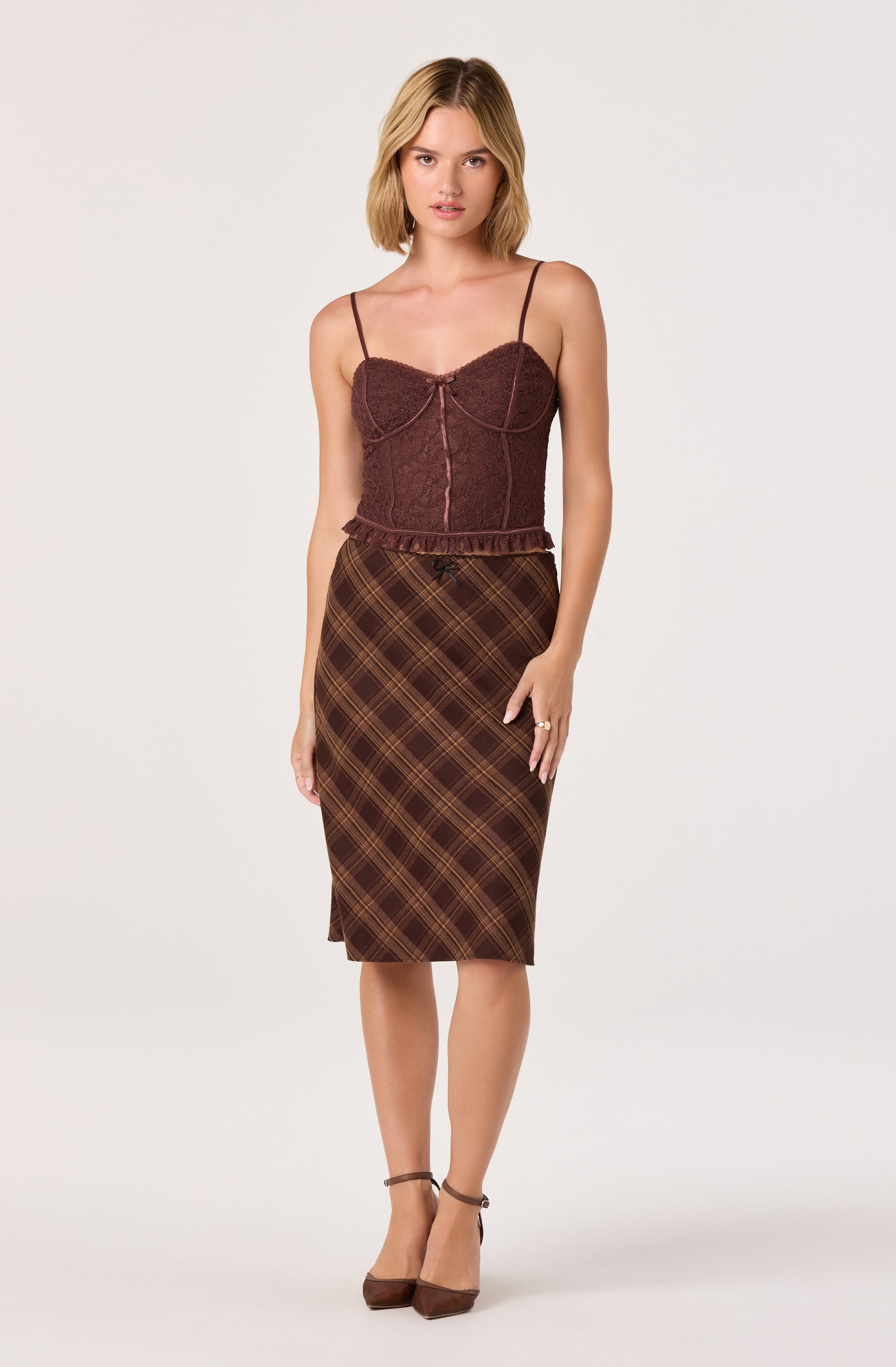 Lace Sweetheart Bustier Top