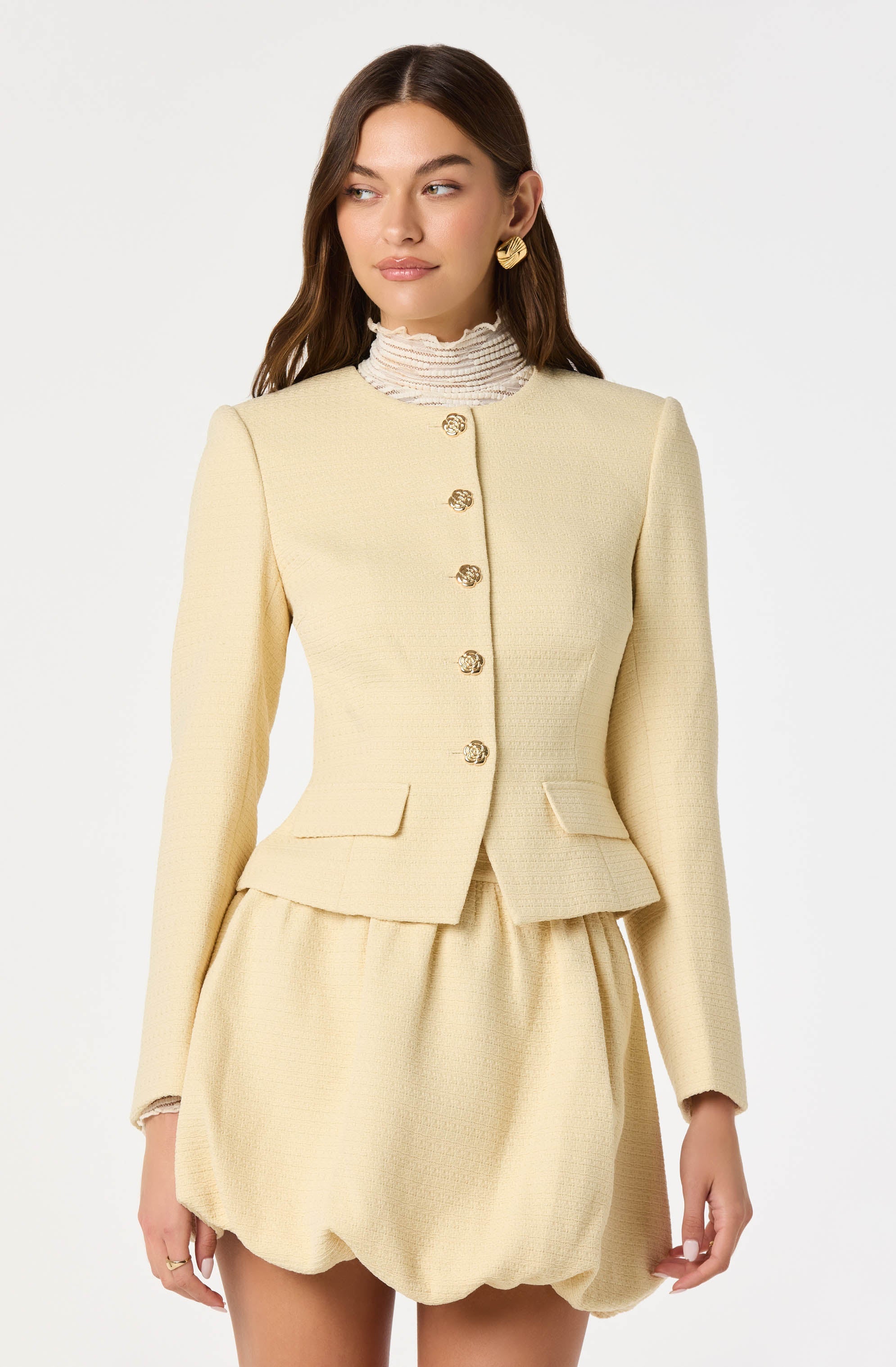 Tweed Tailored Blazer Jacket