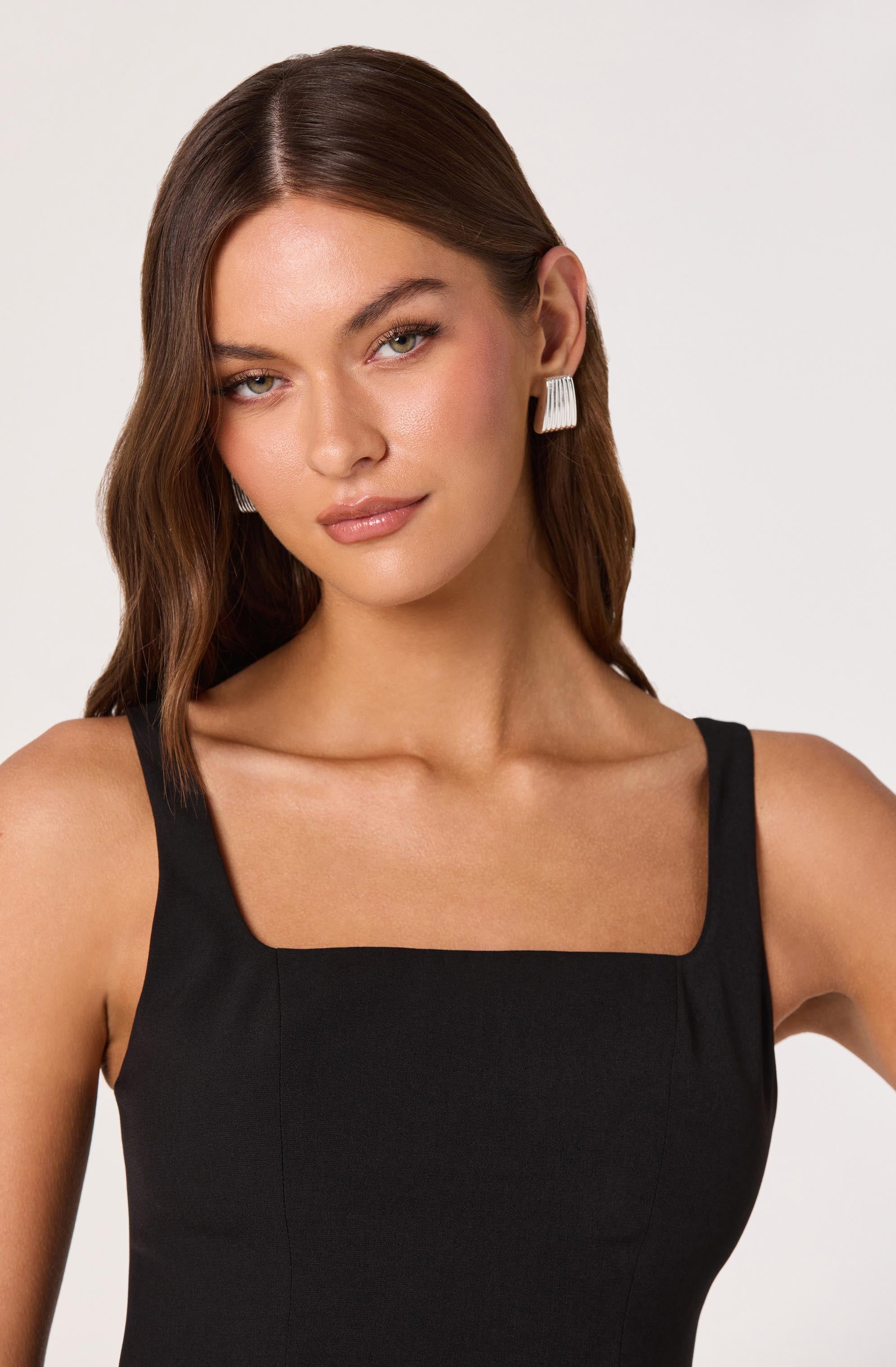 Feather Trim Corset Top