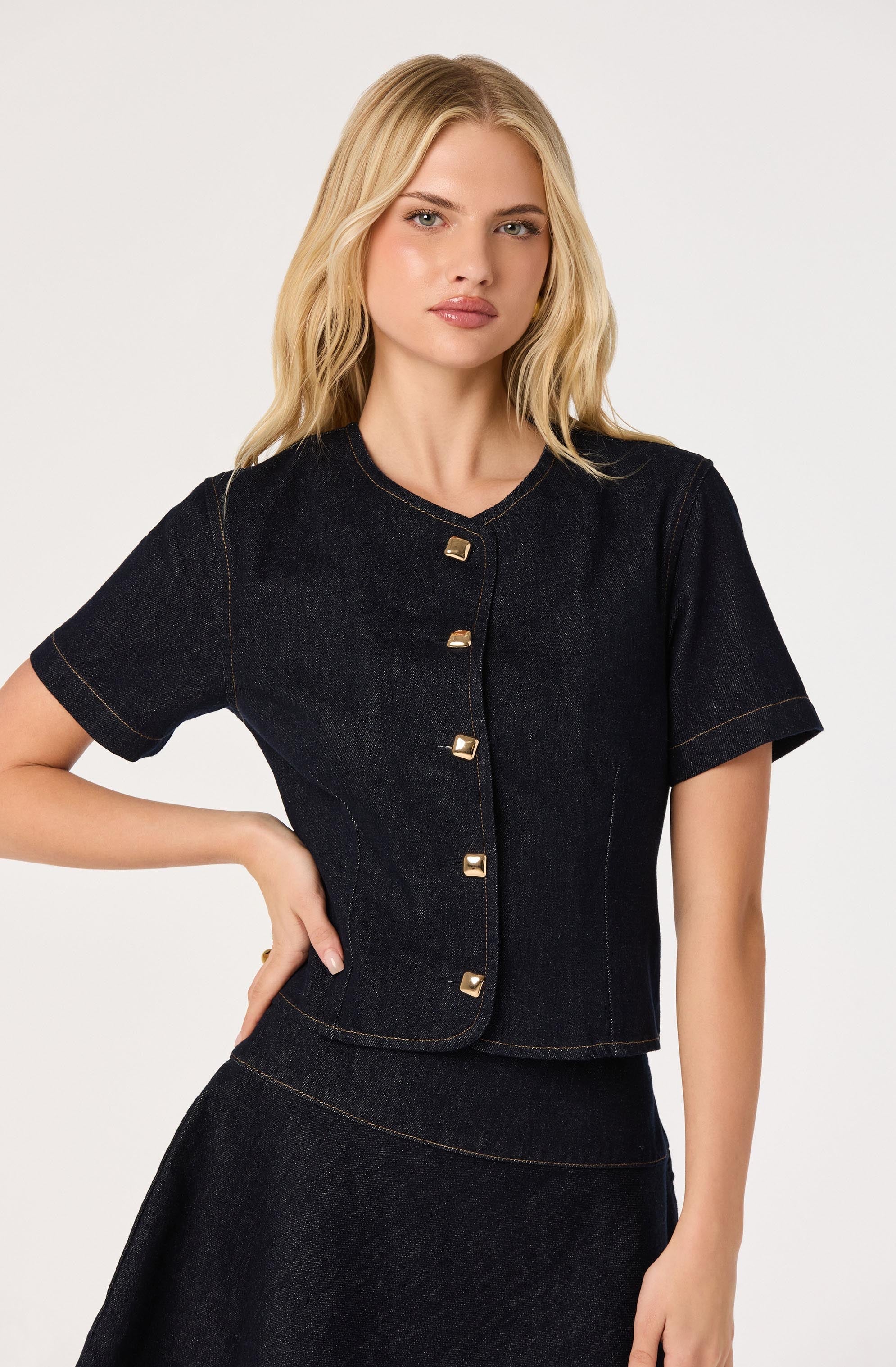 Lennon Short Sleeve Denim Jacket