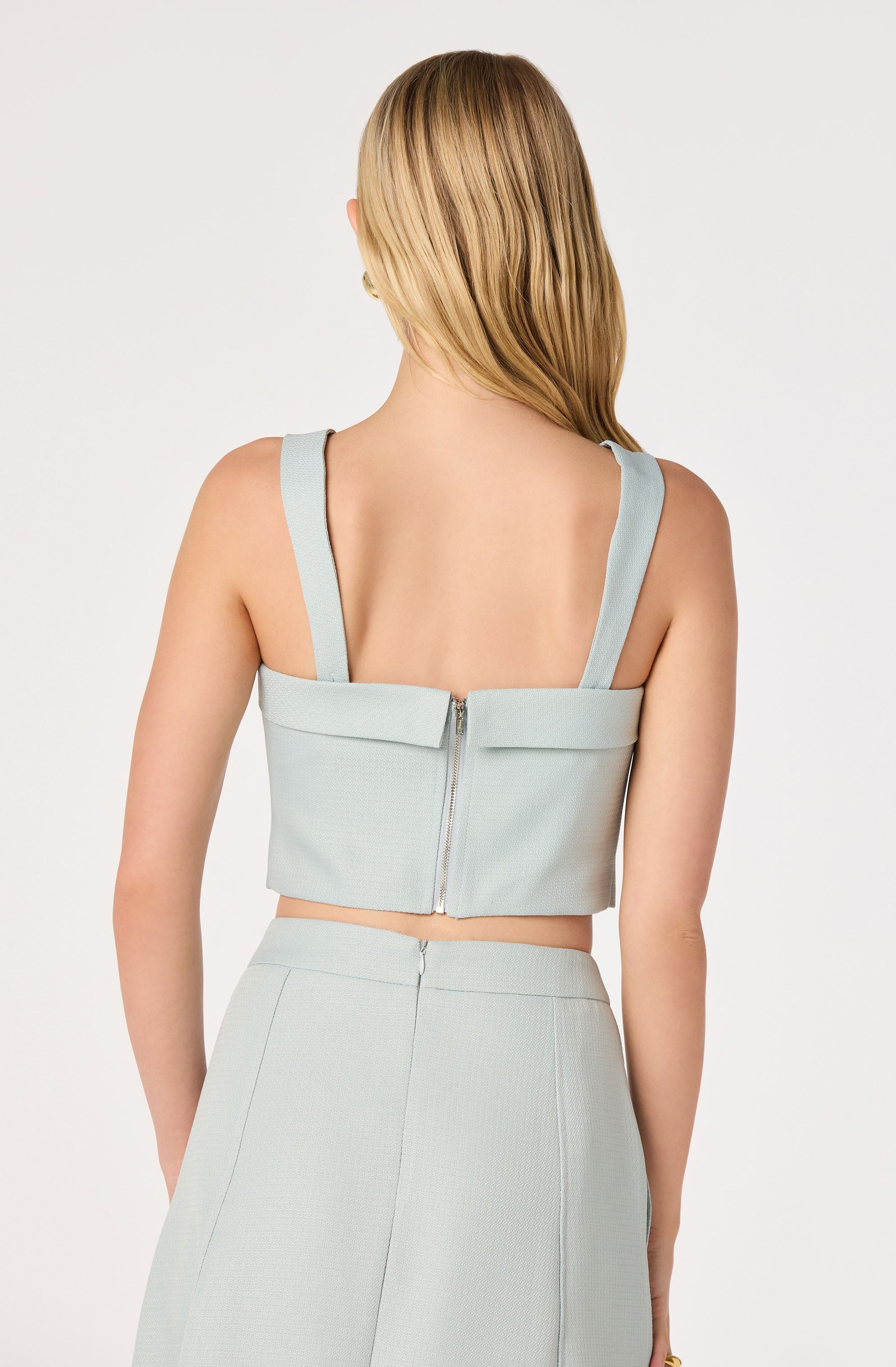 Kinslee Square Neck Cropped Top