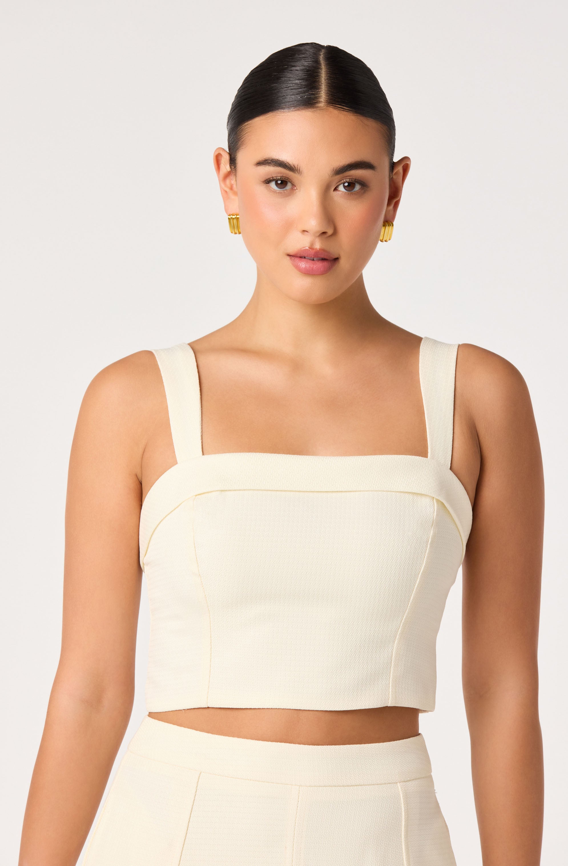 Kinslee Square Neck Cropped Top
