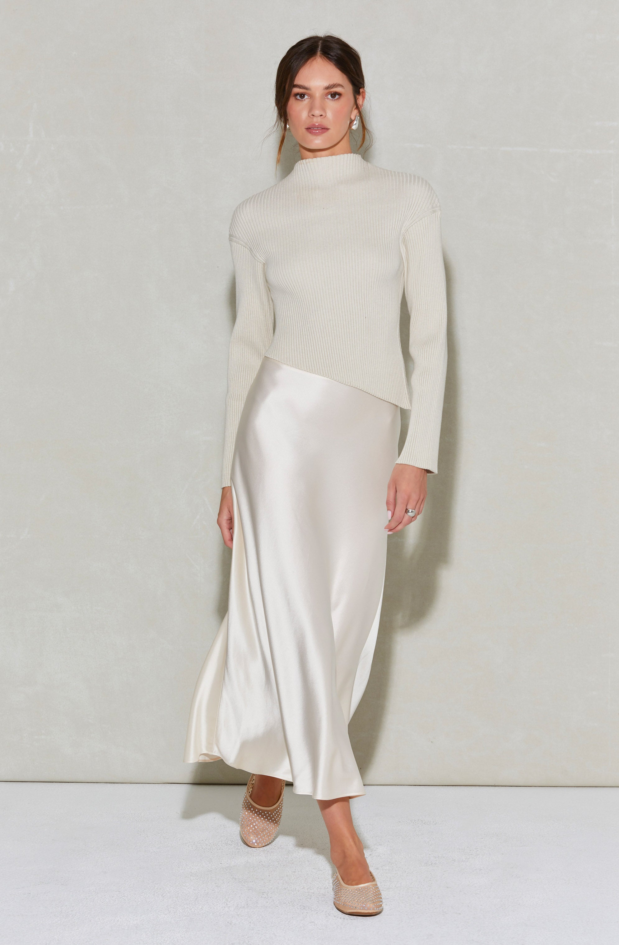 Windey Satin Maxi Skirt